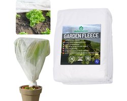 Vliesdoek plantenbescherming Afdekvlies voor zaailingen Agrotextiel, Tuinvlies Wit 50g/m2 met UV-bescherming EU kwaliteit / 5m lang, 1.6 m breed