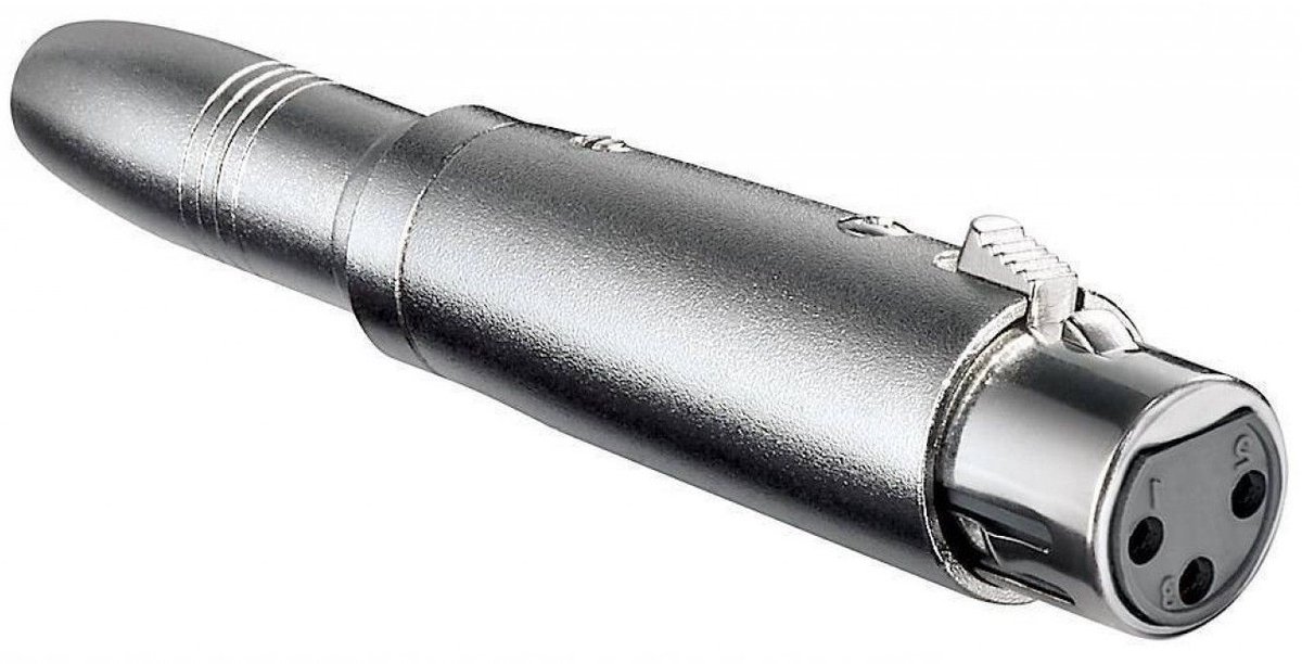 XLR (v) - 6,35mm Jack stereo (v) adapter