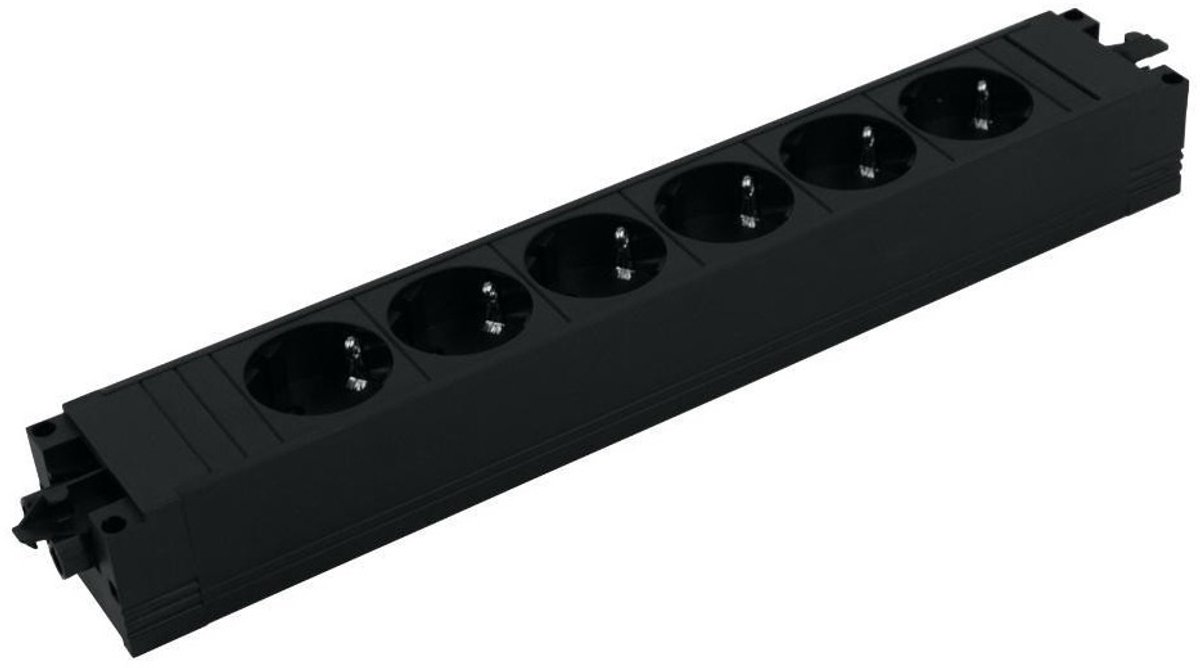 Bol.com Bachmann stekkerdoos met Wieland GST18® installatiestekker en 6 contacten / zwart aanbieding