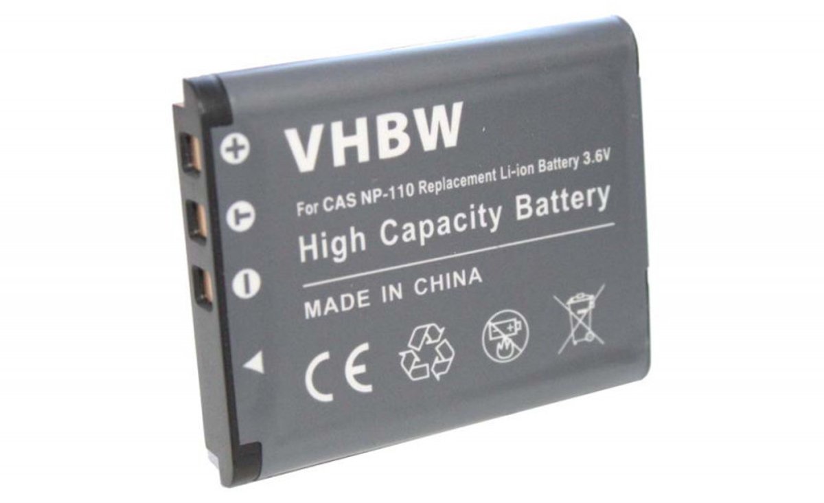 Camera accu compatibel met Casio NP-110 en JVC BN-VG212 / 750 mAh
