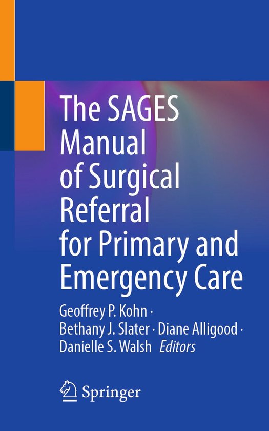 Medicine (R0) - The SAGES Manual of Surgical Referral for Pr ... - cover