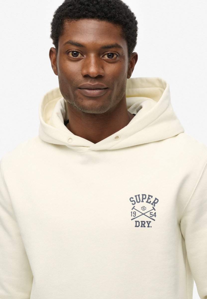 Superdry Athletic Club hoodie Heren Hoodies Creme