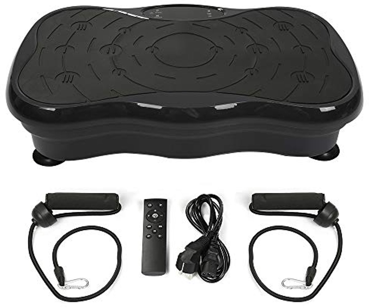 Vibratieplatform met LCD-scherm en afstandsbediening - 200W, 53x32,5 cm - Effectief thuis trainen en vet verminderen