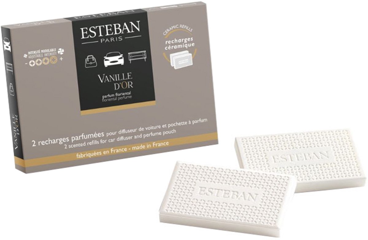 Esteban Classic Vanille d'Or Autoparfum navulling (2 stuks)