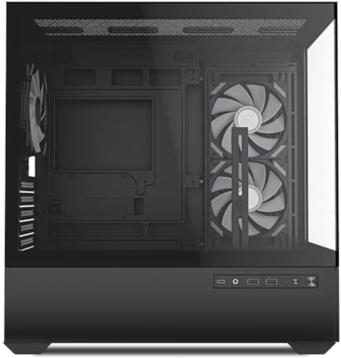Micro-ATX PC Behuizing met RGB Verlichting en Glaslook