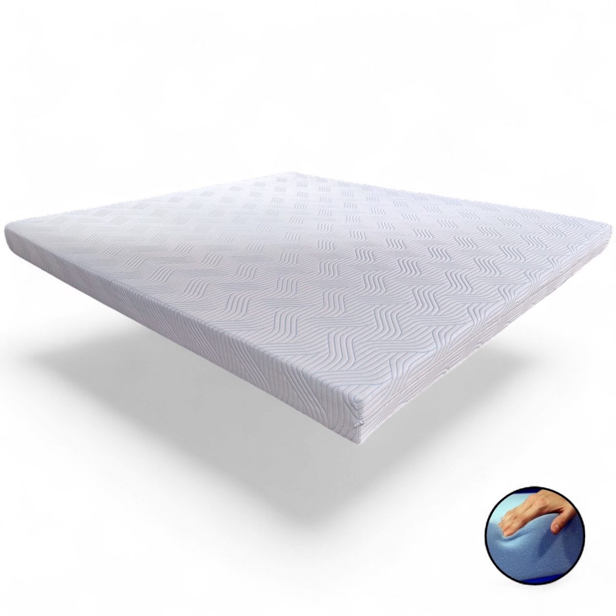 van Schaik Bedding Topper 200x200 - Coolrest Plus - HR65 Koudschuim - 14cm Dik - Ondersteunend & Drukverdelend Wit