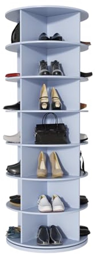 ZORZA Schoenenkast, Schoenen Rek voor 30 paar schoenen met 3 kleppen en 2 laden, wit houten schoenenkast (100 x 24 x 134 cm