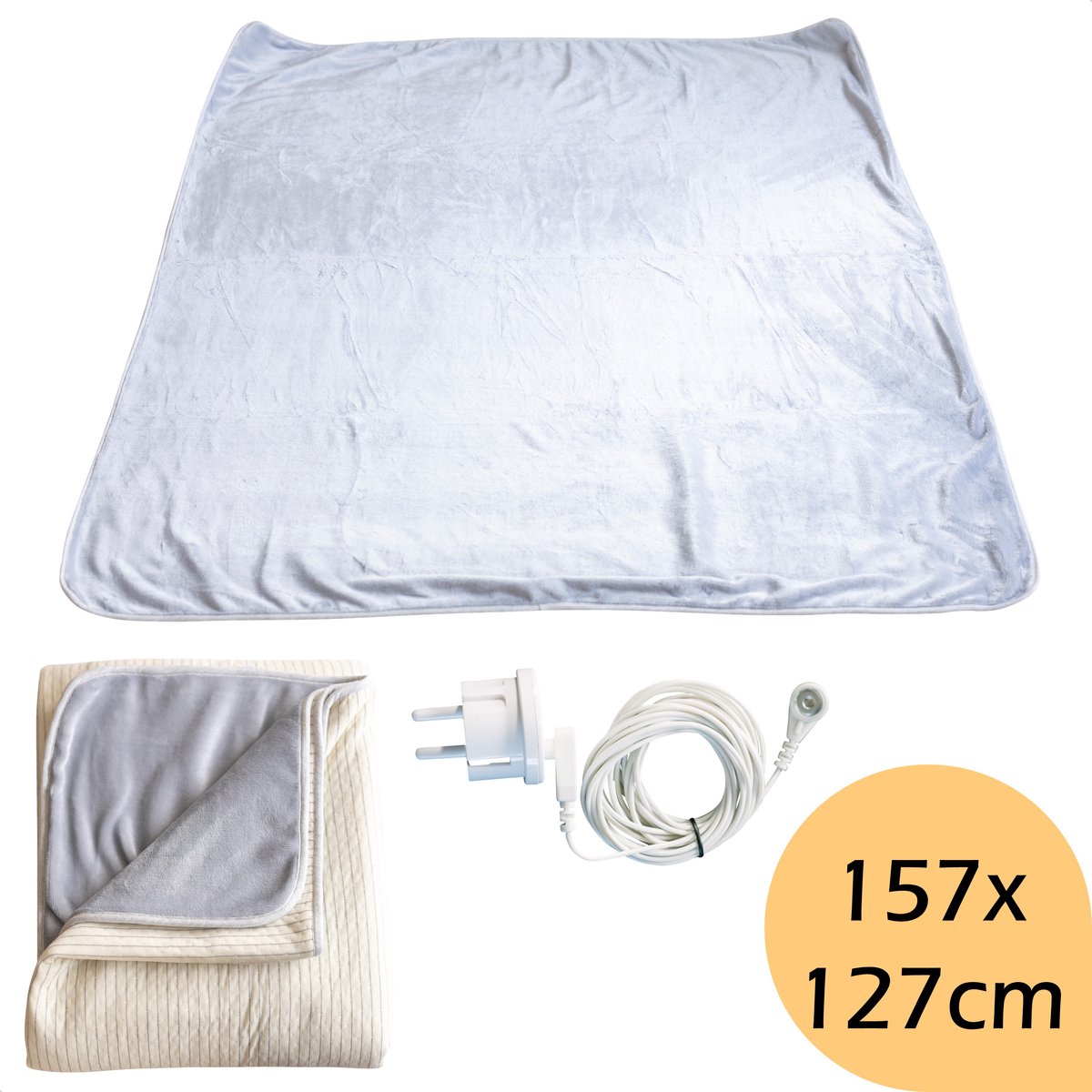 Earthle Earthing Deken - Aardingsdeken - Aarden - Aarding - Earthing Blanket - Grounding - Bio Katoen (157x127cm)