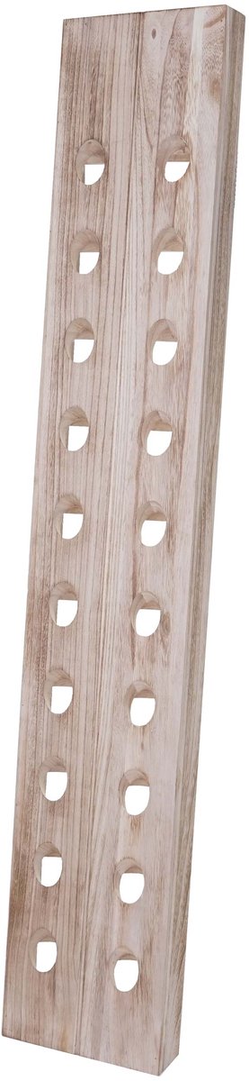 Decoratieve schudplank, flessenrek, wijnrek voor 20 flessen, shabby look vintage ~ naturelbruin