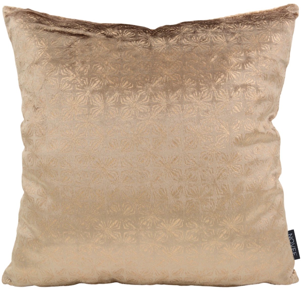NOVÉE Velvet Glossy Zazi Goud Kussenhoes | 45 x 45 cm | Velvet/Polyester metallic goud