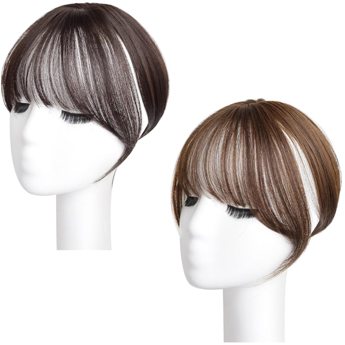 2 stuks Franse pony Air Bangs Clip in Fringe Pruik Gesimuleerde Pruik