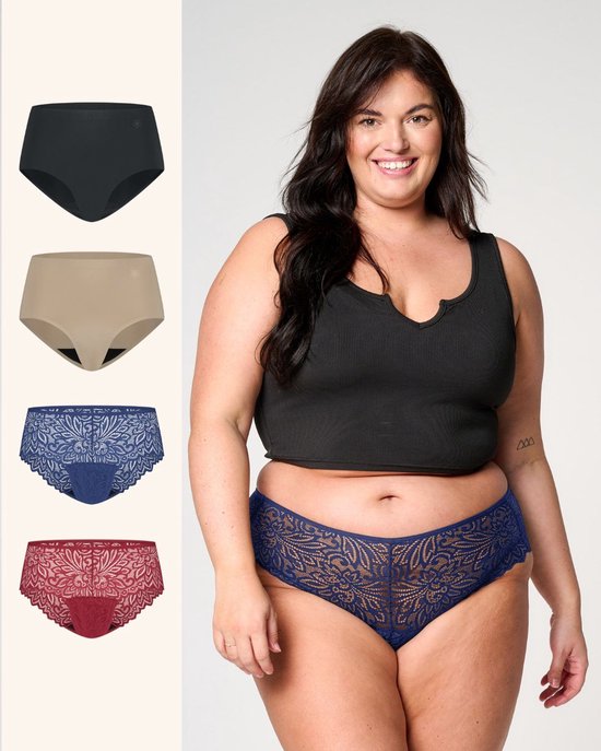 Sous-vêtements d'incontinence Moodies - lot quotidien - 4 pièces - femme - taille XXL - couleur