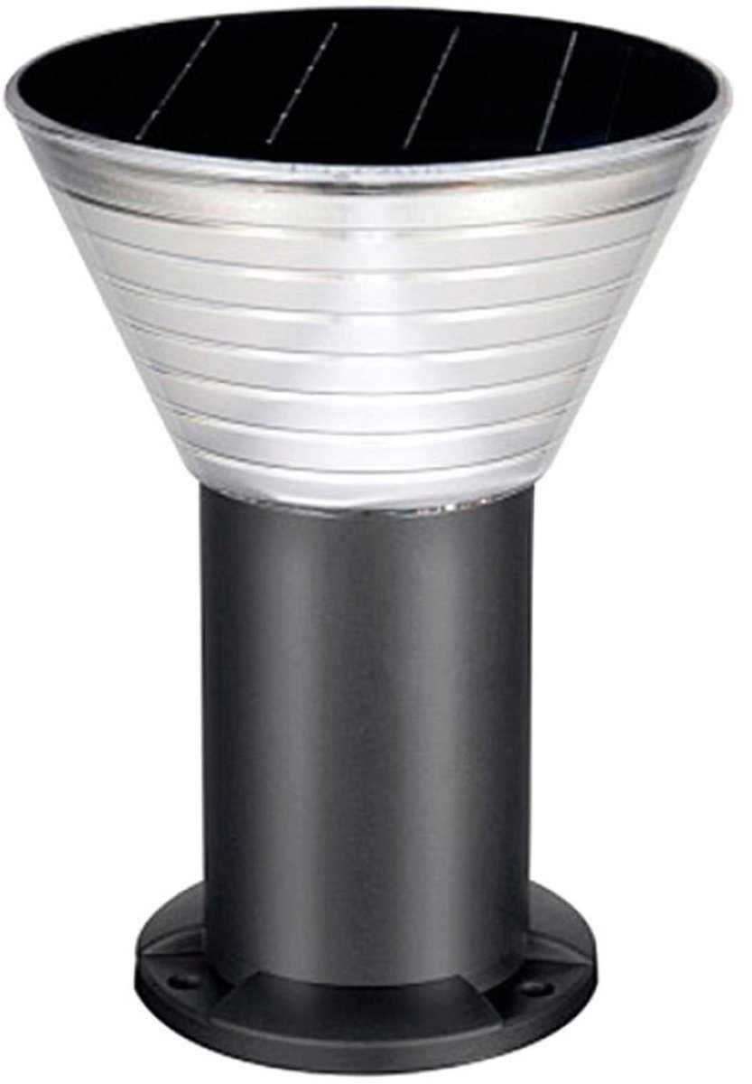 Iplux® - Rome - Solar Tuinverlichting - Warm wit - Staande lamp 30cm
