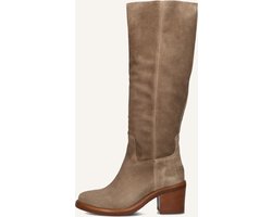 Shabbies Puk Tuba Laarzen - Suède - Dames - Taupe - Maat 40