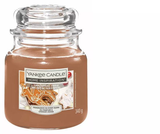 Yankee Candle Home Inspiration - Gingerbread Jingle Medium Jar - 75 branduren