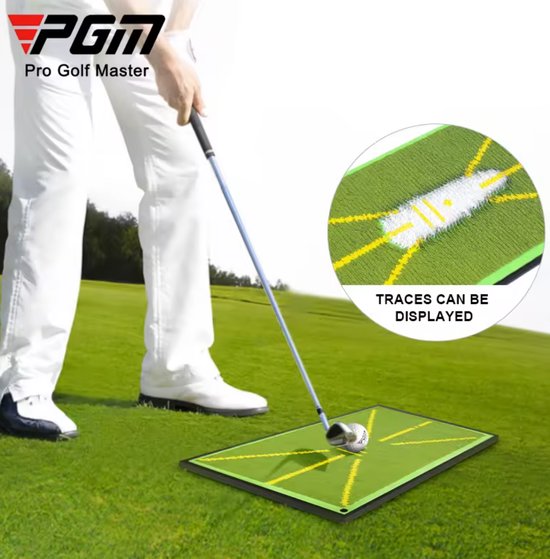 PGM Golf Slagmat - Compacte Strike Pad 21x41cm - Trainingsmat voor Swing Analyse - Inclusief Haak - Ideaal voor Indoor & Outdoor Oefeningen van Merkloos — afbeelding 4