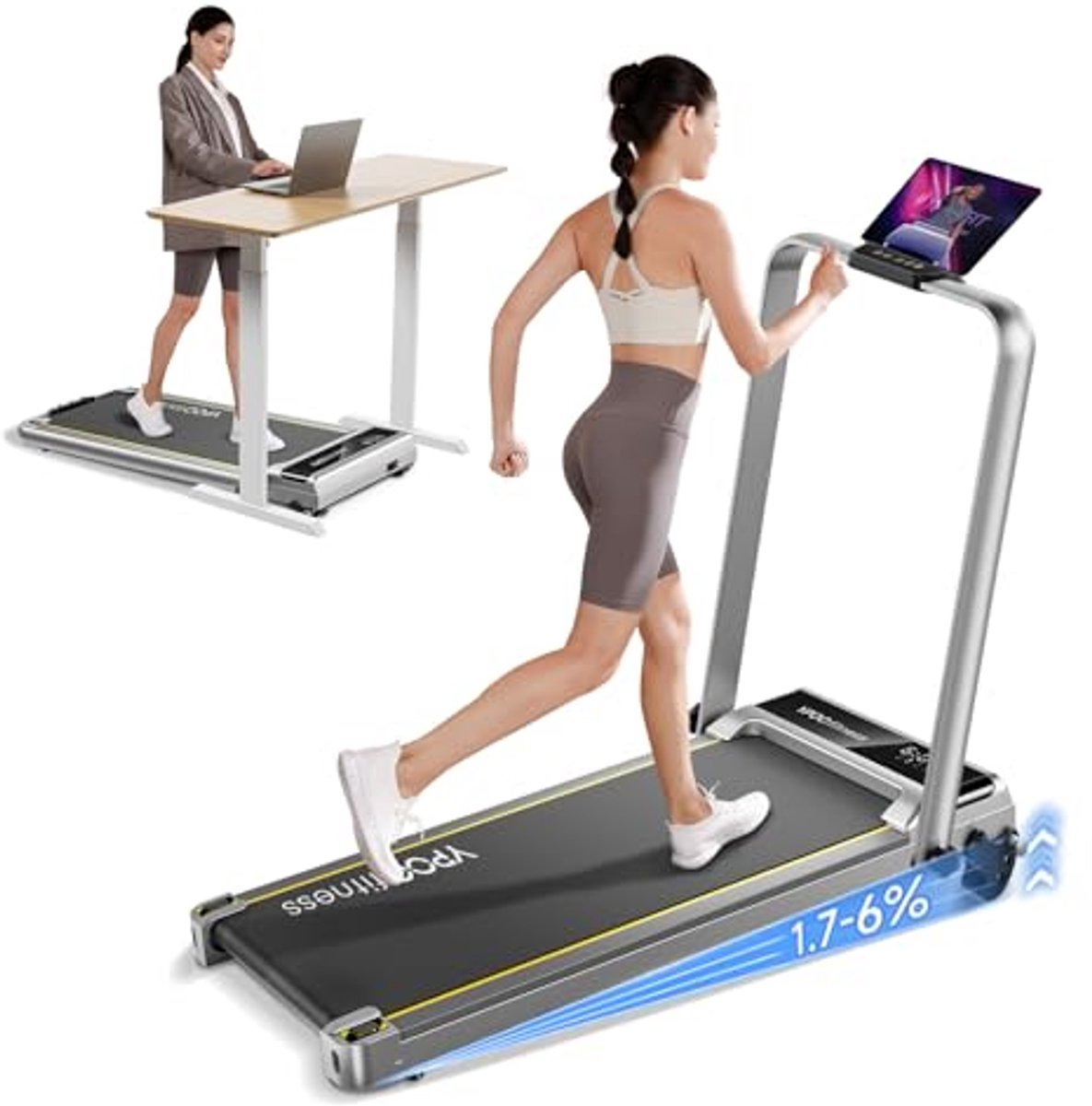 Loopband voor Thuisgebruik met Helling en Stil Ontwerp -