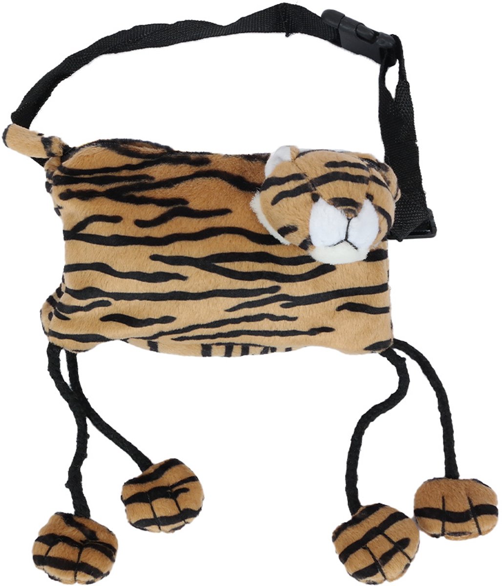 PIA Soft Toys - Pluche Tijger Heuptas - 15 cm