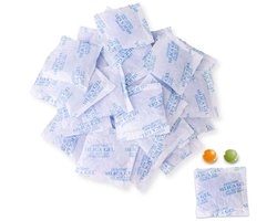 Herbruikbare Silicagel zakjes 10g (30 stuks) – Vochtbestrijding met kleurindicator voor camera, voedsel, kleding, en elektronica