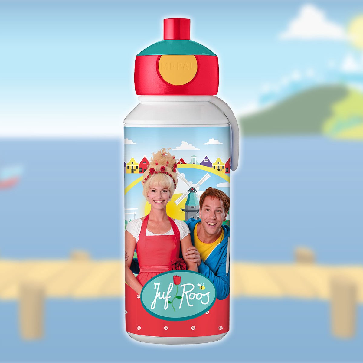 Juf Roos | Drinkfles pop-up | 400 ml | Mepal