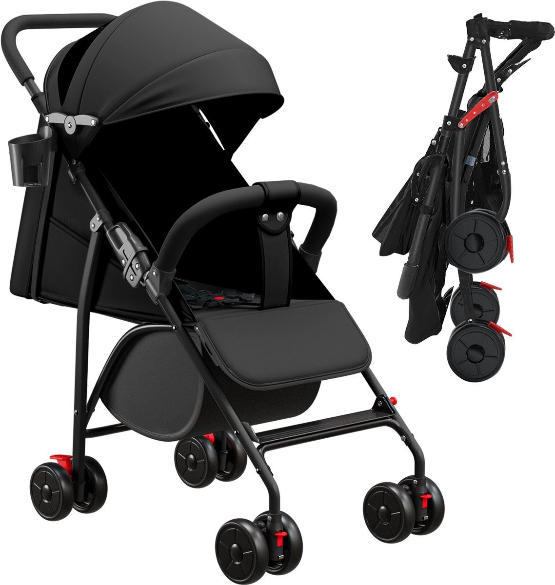PIPIPOXER Kinderwagen, opvouwbare buggy, sportwagen, - PIPIPOXER - €52,99