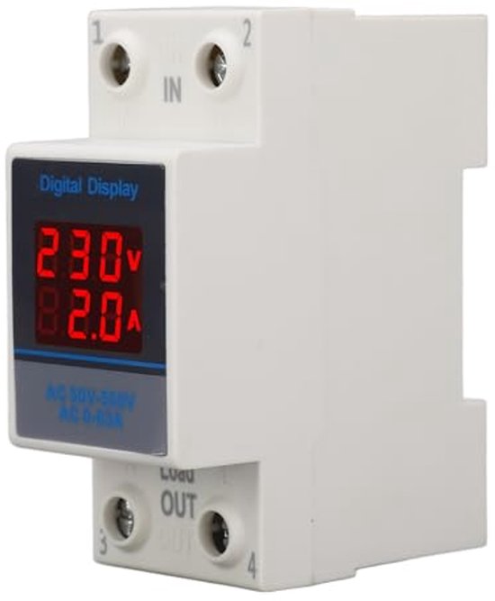 Digitales Multimeter - EM-06DIN - Tense Electronic - für DIN-Schiene / 300 V / 5 A