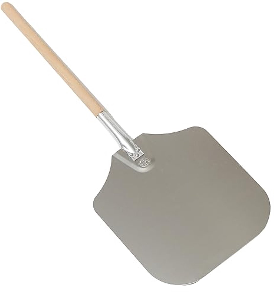 Aluminium Pizza Peel met Houten Handvat en Groot Blade