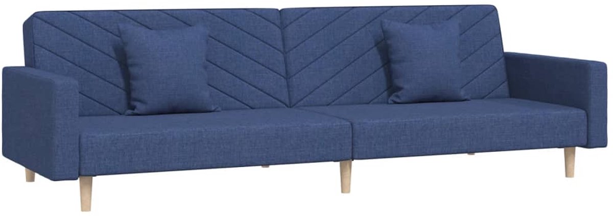 Slaapbank - Uitklapbaar - Slaapstoel - Logeerbed - Zetelbed - Slaapfauteuil - Vouwbed - 2 persoons - Zeer comfortabel - Blauw