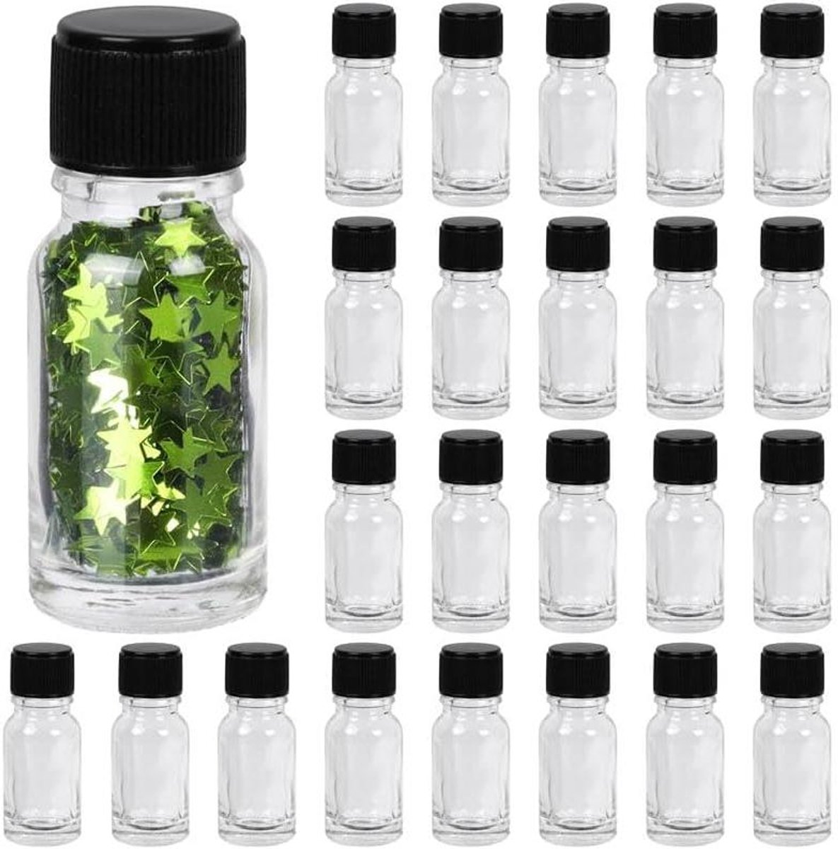 Orivio - Doorzichtige Flesjes voor Essentiële Oliën en Kruiden - 24 Stuks - 10ml
