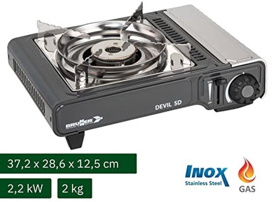 Gasfornuis met Transportkoffer - 2,2 kW, 30 mbar — afbeelding 3