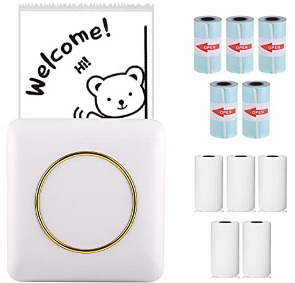 Draagbare Mini Pocket Printer met Inkless Foto Afdrukken voor Android en iOS