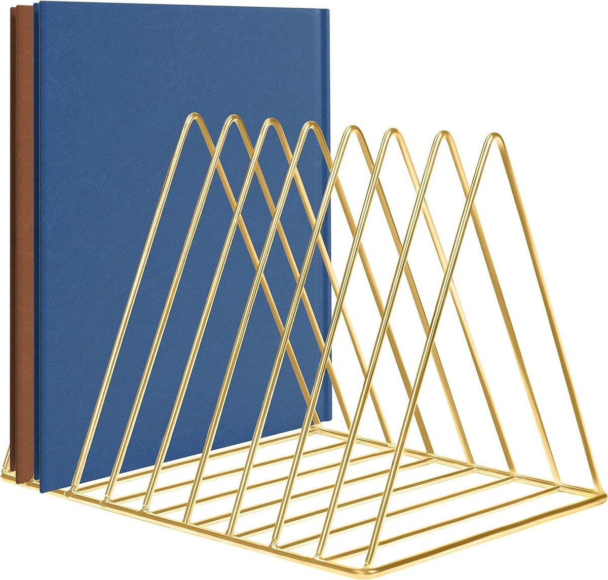 Orivio - Goudkleurige Tijdschriften Houder Organisator voor Huis, Boekenplank en Kantoor Opslag