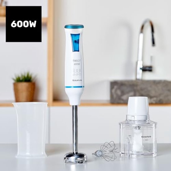 Inox Staafmixerset met 20 Snelheden en 600W Vermogen voor Keuken van Emerio — afbeelding 2