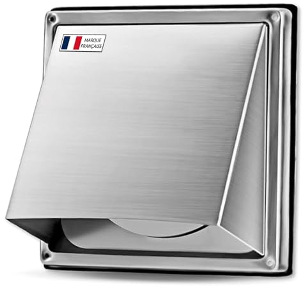 Roestvrijstalen Ventilatierooster 125 mm met Terugslagklep - Weerbestendig voor Droger, Afzuigkappen en Ventilatie