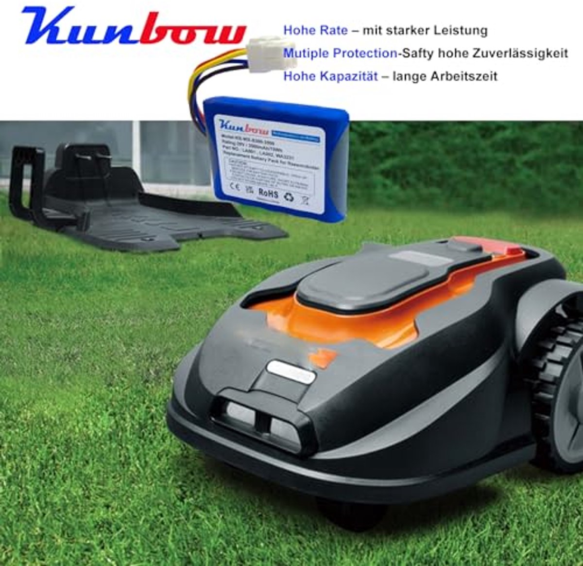 20V Accu 3500mAh voor Robotmaaiers - afbeelding 2