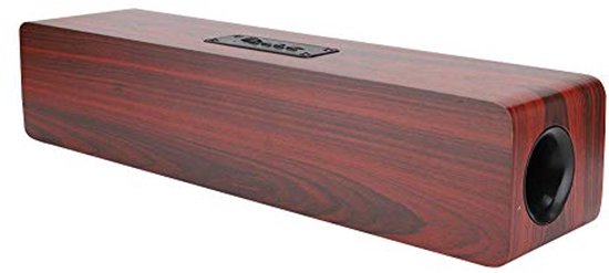 Houten Bluetooth Soundbar - 12W HiFi TV-luidspreker met AUX, TF-kaart en FM Ondersteuning van Avenzo. — afbeelding 3
