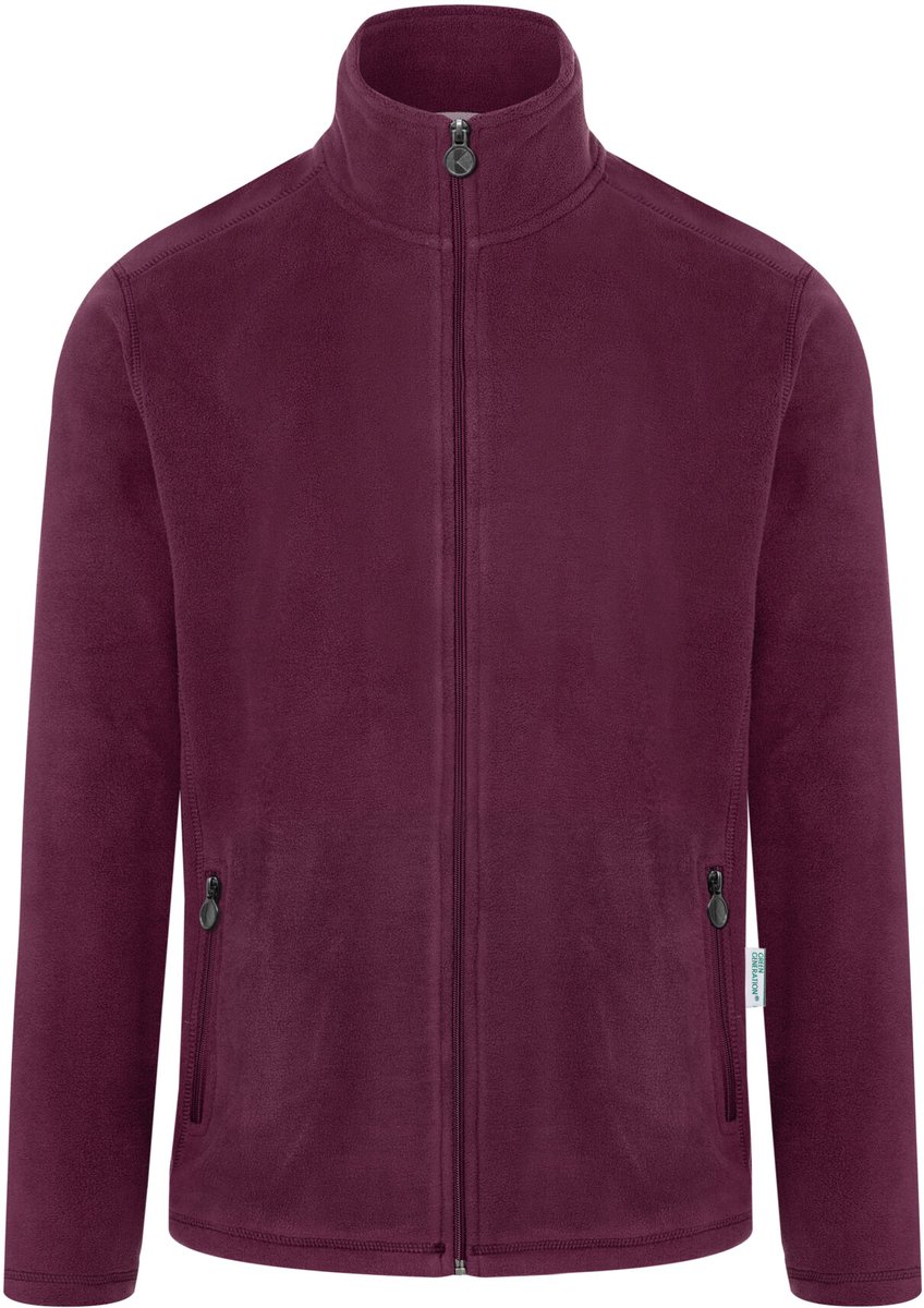 Karlowsky Men´ Workwear Fleece Jacket Warm-Up KY153 ca. 5185C Aubergine (ca. Pantone 5185c)