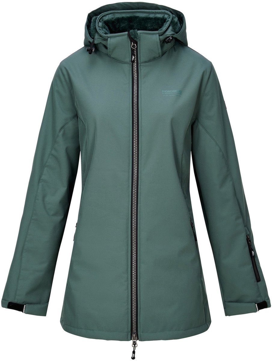 Nord Berg Padded Softshell Tiara Dames Jas Groen