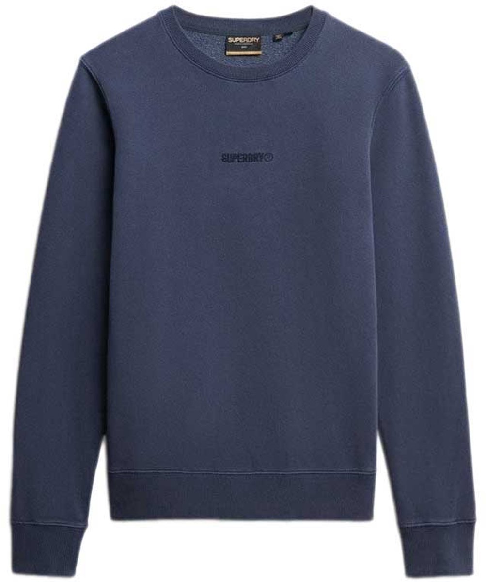 Superdry Micro Logo Sweatshirt S Man Blauw