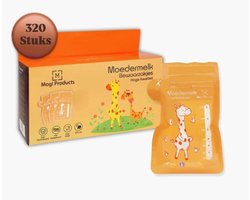 Mogi Products-Moedermelk Bewaarzakjes - 320 Stuks -200 ml Met Schenktuit - Borstvoeding Bewaarzakjes - Lekvrij - Melk Zakjes- BPA vrij -