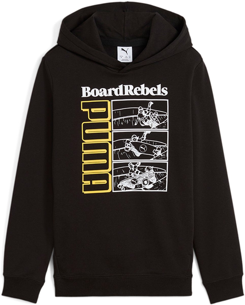 Puma Mid 90s Hoodie 9-10 Years Jongens Meisjes Zwart
