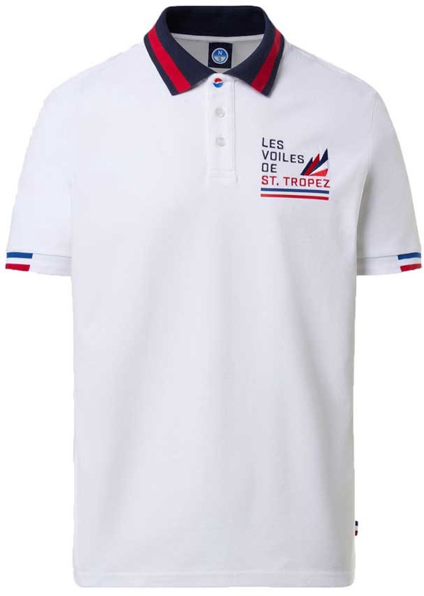 North Sails Lvdst Korte Mouw Poloshirt Wit S Man