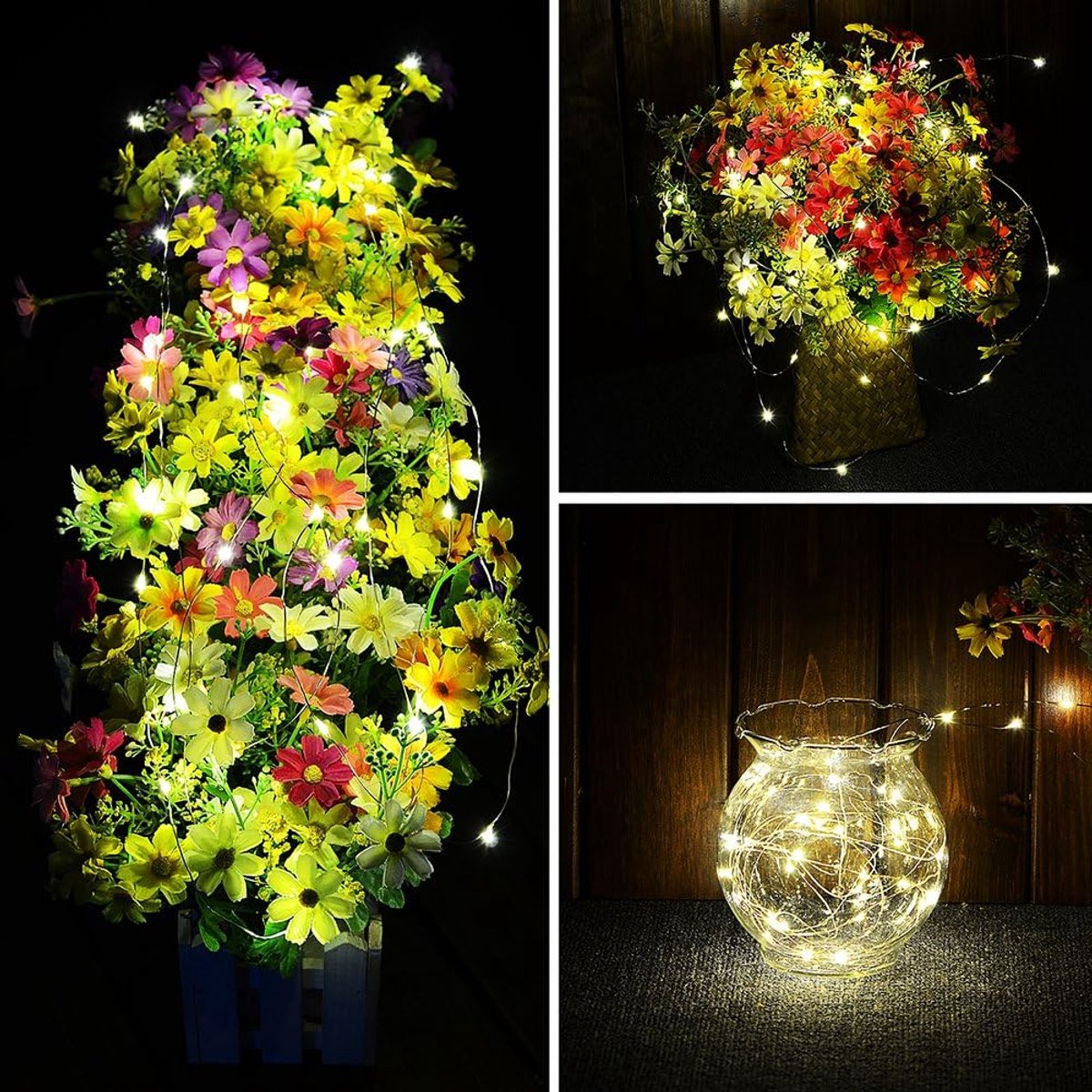 LED-Sfeerverlichting-Batterij-100Lampjes-Kleurverandering-Waterdicht