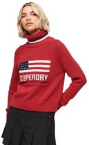 Superdry - Pull col roulé Americana - Femme - Sweats