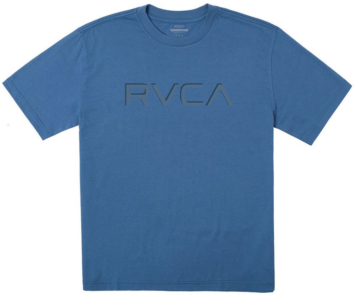 Rvca Big Embossed T-shirt Met Korte Mouwen Blauw XL Man