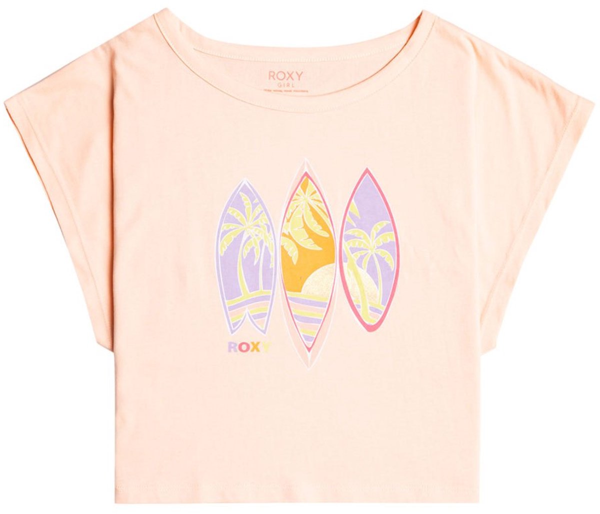 Roxy Rock With U B T-shirt Met Korte Mouwen 16 Years Meisje Tropical Peach
