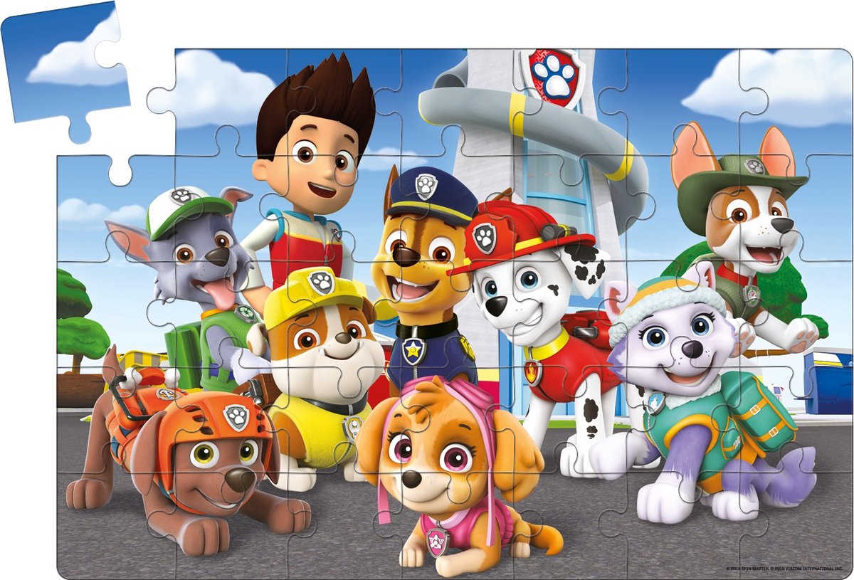 Tactic PAW Patrol Vloerpuzzel – Puzzel – Vanaf 3 jaar – 35 stukjes – 60x40 cm — afbeelding 2