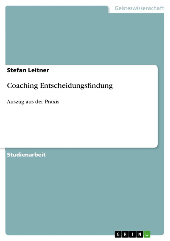 Coaching Entscheidungsfindung - cover
