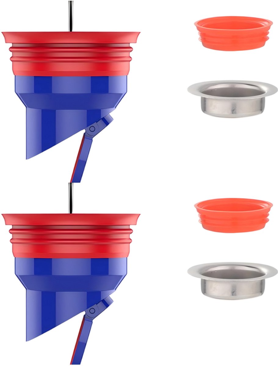 Terugslagklep 2-pack douchevloerafvoerklep rioolkern siliconen geurverwijderende stop afvoer universele buis 35-42mm