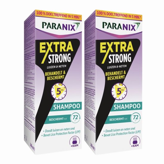 Paranix Extra Strong Luizenshampoo en Kam
